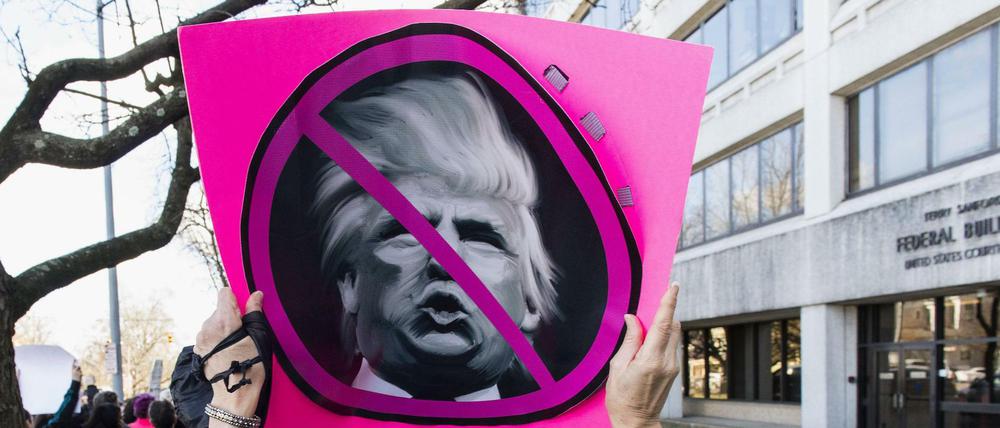 Widerstand gegen Trump gibt es in zahlreichen Ländern. 