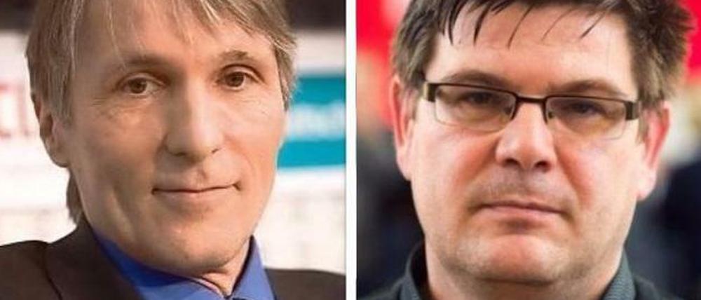 Hubertus Knabe (links) gab die Stasi-Akte von Andrej Holm weiter.