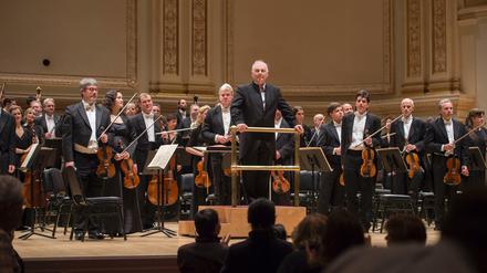 Barenboim mit der Berliner Staatskapelle in der New Yorker Carnegie Hall.