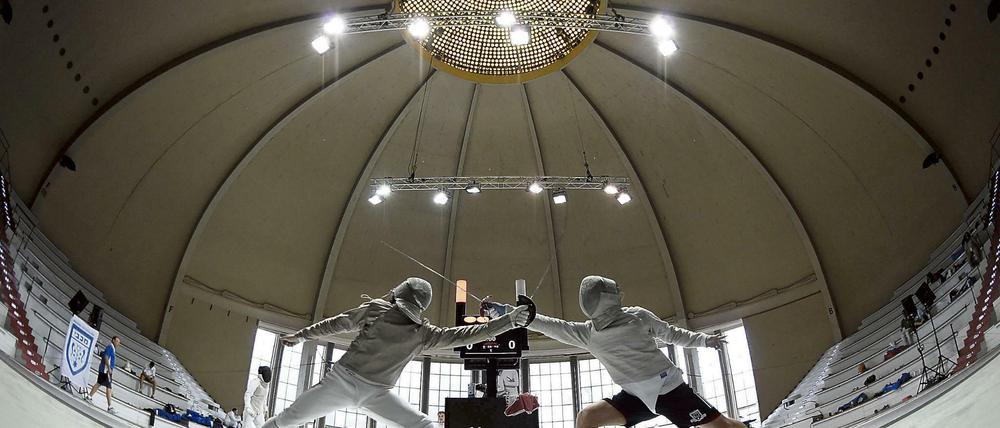 Im Kuppelsaal im Olympiapark wird das Finale des Turniers ausgetragen.