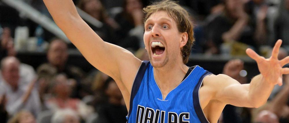 Dirk Nowitzki überzeugte gegen die Spurs mit 15 Punkten.