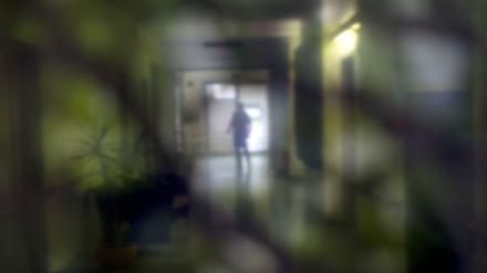 Ein Flur in der psychiatrischen Klink Niederlausitz in Senftenberg. 