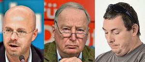 Drei für die AfD. Andreas Kalbitz, Alexander Gauland und Jan-Ulrich Weiß (v.l.).