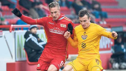 Das neue alte Gesicht des Klubs. Union holte Sebastian Polter (links) für rund 1,6 Millionen Euro von den Queens Park Rangers zurück. Mit ihm soll es jetzt nach oben gehen. 