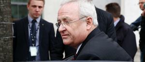 Abgang. Martin Winterkorn nach seiner Befragung im Bundestag Mitte Januar.