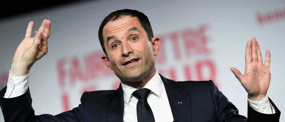 Benoit Hamon vom linken Flügel der Sozialisten.