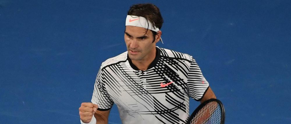 Roger Federer setzte sich nach hartem Kampf gegen Rafael Nadal durch.