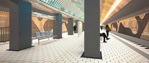 Vom Schmuddeleck zum Schmuckstück. So stellen sich die Planer künftig den Bahnhof Yorckstraße vor.