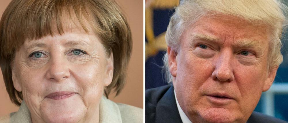 Bundeskanzlerin Angela Merkel will am Samstag erstmals mit Donald Trump telefonieren. 