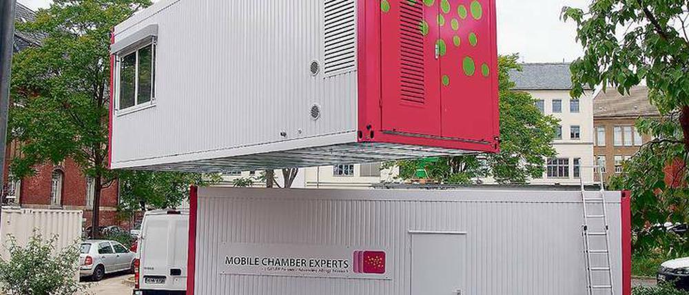 Weltweit einmalig: In der Kammer werden Medikamente an verschiedenen Orten vor der Zulassung getestet.