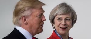 In angenehmer Atmosphäre: US-Präsident Donald Trump mit der britischen Regierungschefin Theresa May.