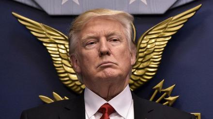 US-Präsident Donald Trump bei seinem Besuch im Pentagon.
