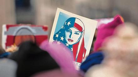 Proteste gegen Donald Trump und seine Politik gab es auch in Berlin. 
