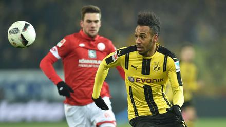 Pierre-Emerick Aubameyang kehrte nach dem Afrika-Cup gegen Mainz ins Team des BVB zurück.