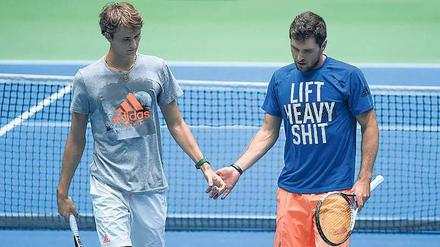 Brüder zur Sonne. Spielen Alexander und Mischa Zverev (r.) im Doppel?