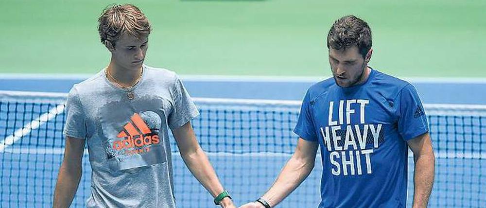 Brüder zur Sonne. Spielen Alexander und Mischa Zverev (r.) im Doppel? 