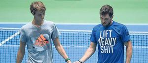 Brüder zur Sonne. Spielen Alexander und Mischa Zverev (r.) im Doppel? 