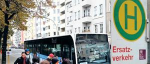 Fahrgäste von S-Bahn und BVG teilen sich bald die Ersatzbusse.