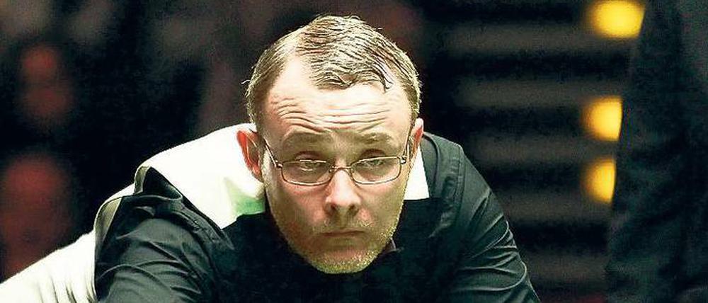 Hat den Durchblick. Martin Gould spielt als einer der wenigen Snookerprofis mit Brille. Beim German Masters steht er nach einem klaren Auftaktsieg im Achtelfinale.