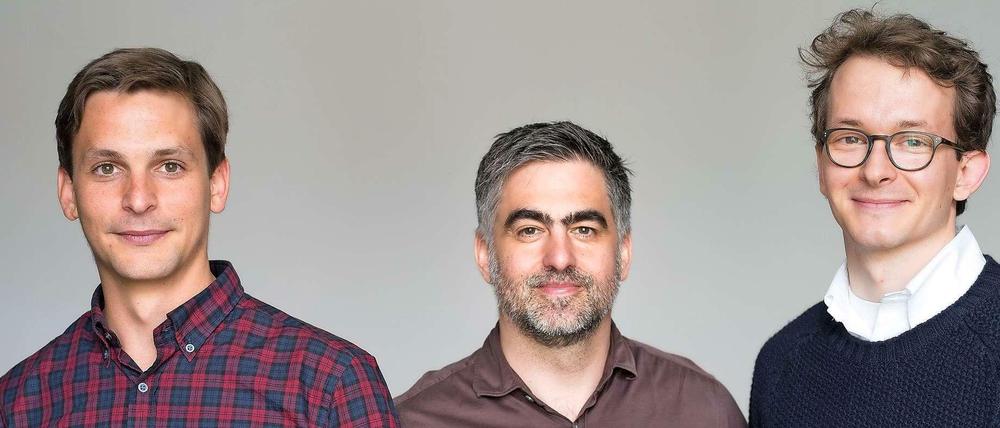 Die Gründer von Frachtraum: Gabriel Sieglerschmidt, Mark Kirschbaum und Stefan Dörfelt (v.l.n.r.)