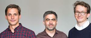 Die Gründer von Frachtraum: Gabriel Sieglerschmidt, Mark Kirschbaum und Stefan Dörfelt (v.l.n.r.)