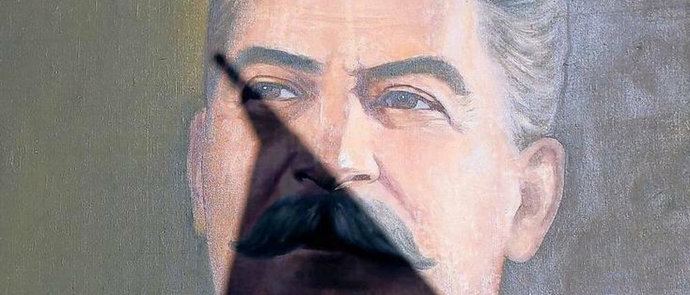 „Macht der Unordnung“. Stalin herrschte durch Willkür. Das Foto zeigt einen georgischen Stalinisten an Stalins Geburtstag im vergangenen Dezember.