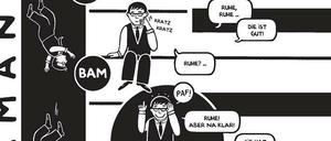 Bilder voller Fantasie und Witz: Eine Seite aus dem besprochenen Band.