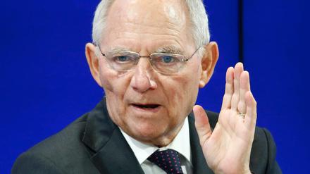 Bundesfinanzminister Wolfgang Schäuble. 