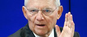 Bundesfinanzminister Wolfgang Schäuble. 
