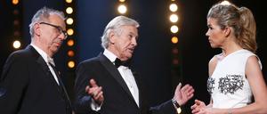 Dieter Kosslick, Paul Verhoeven und Anke Engelke bei der Eröffnungsgala.