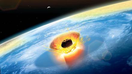 Vor rund 66 Millionen Jahren traf ein riesiger Meteorit die Erde. 