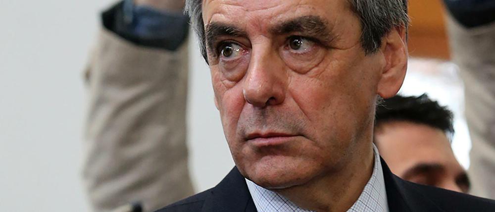 Der französische Präsidentschaftskandidat Fillon am Dienstag in Romilly-sur-Seine.