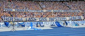Einige Hertha-Fangruppen fühlen sich vom Verein nicht mehr Ernst genommen.