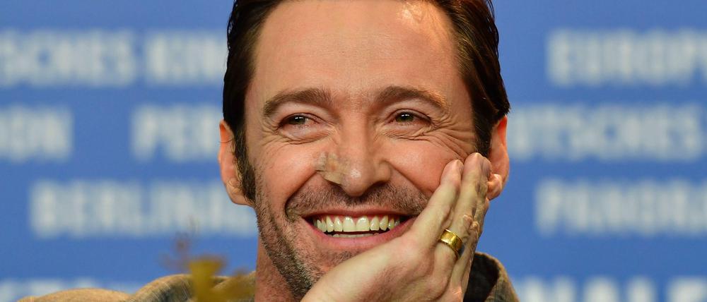 Hugh Jackman bei der Pressekonferenz zu "Logan".