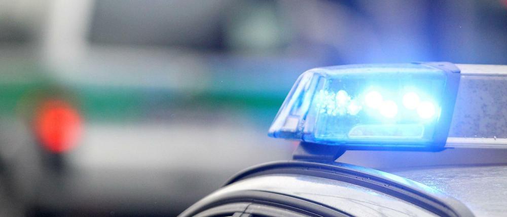 Die Polizei im Einsatz. 