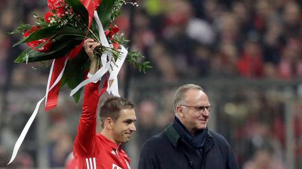 Lachen mit Philipp? Im Stadion ging das bei Karl-Heinz Rummenigge am Dienstag offenbar nur mit Mühe.