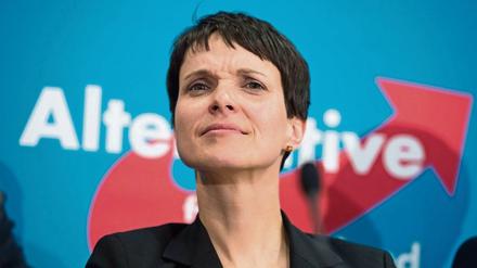 Frauke Petry bei einer Pressekonferenz der AfD. 