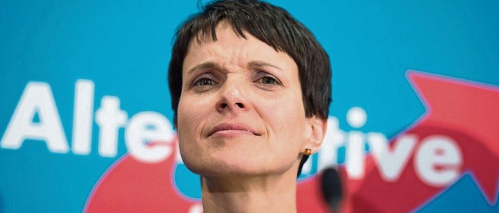 Frauke Petry bei einer Pressekonferenz der AfD. 