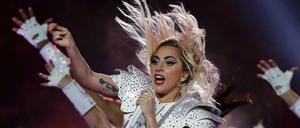 Hat die Haare schön. Lady Gaga beim Superbowl.