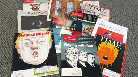Sie warnten - und wurden überhört. Eine Coverauswahl einschlägiger US-amerikanischer Printmedien von vor der Wahl.