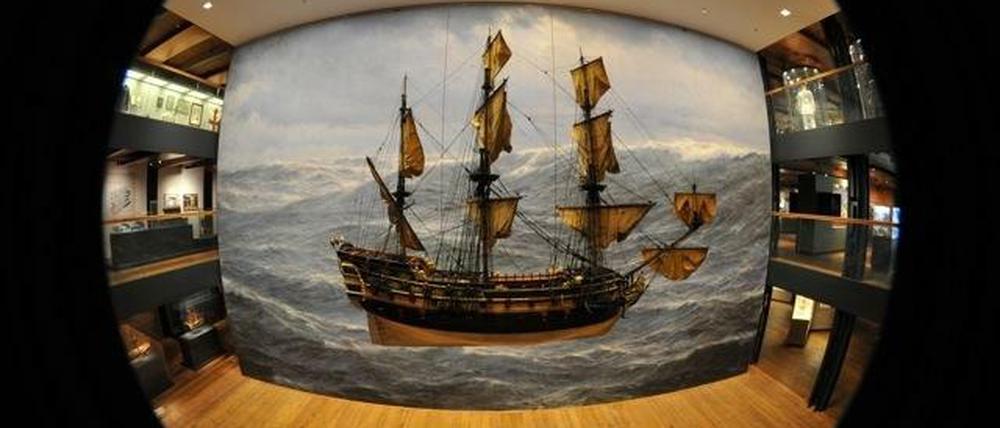 Modell der "Wapen von Hamburg" aus dem Jahr 1669.