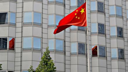 Die chinesische Botschaft in Berlin an der Jannowitzbrücke zwischen Mitte und Friedrichshain.