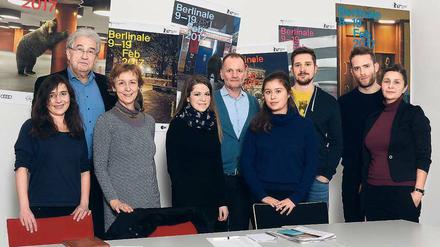 Sie wählen den besten Film im Forum: Valentina Kouziakina, Ludwig Kröber, Rita Zobel, Kristin Spindler, Jörn Heller, Louise Raspé, Manuel Edler, Gov Itamar,Patricia Rehemipour (v.l.)