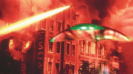 Spektakuläre Tricktechnik. Byron Haskin setzte 1953 in „War of the Worlds“ eine Attacke von Außerirdischen in Szene.