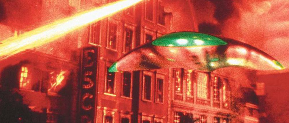 Spektakuläre Tricktechnik. Byron Haskin setzte 1953 in „War of the Worlds“ eine Attacke von Außerirdischen in Szene.