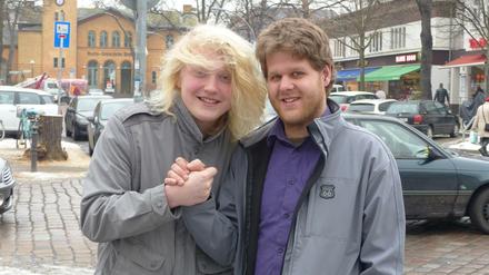 Finn Tesmer (links) und Michael Bäumer vom Bündnis "Jugend für Steglitz-Zehlendorf"