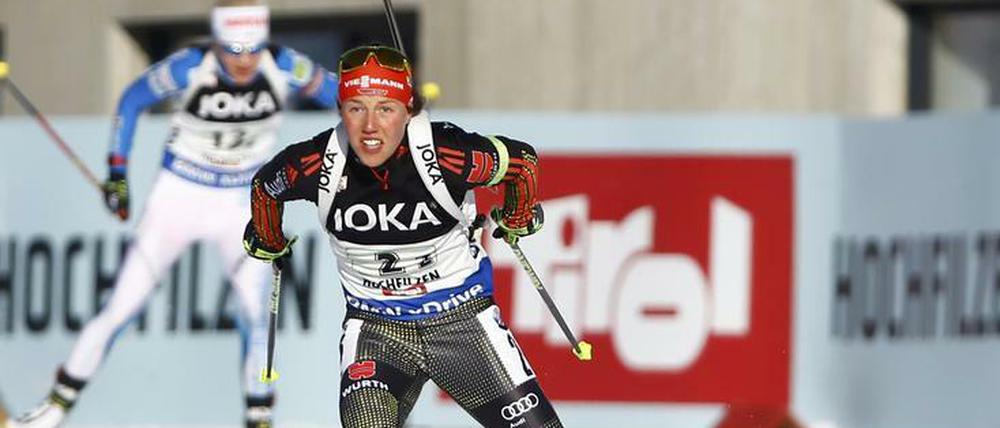 Laura Dahlmeier zeigte einmal mehr ein starkes Rennen.