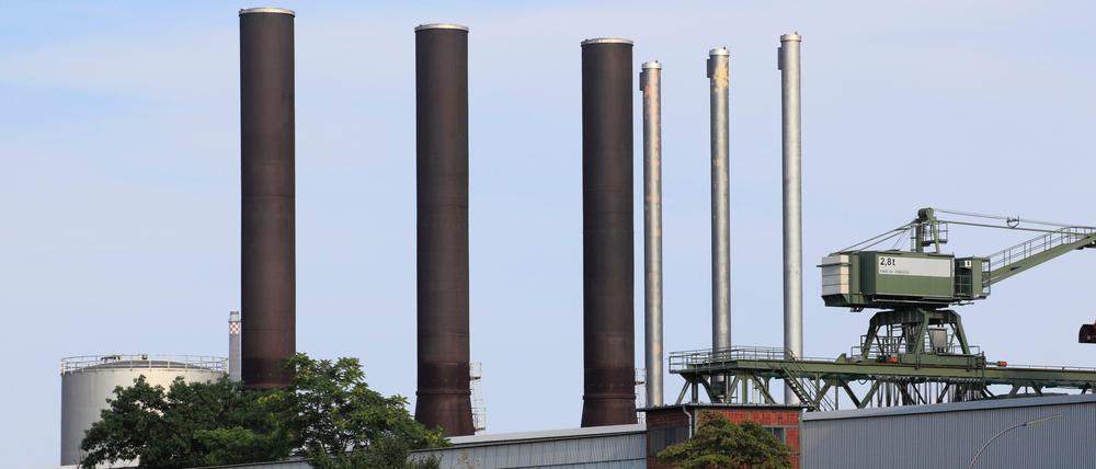 Das Moabiter Heizkraftwerk. Geht es nach der Politik, wird Fernwärme künftig durch Windstrom erzeugt