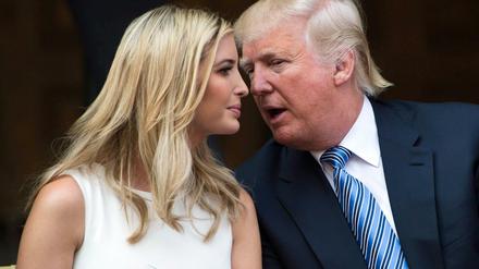En Herz und eine Seele: Donald Trump und Tochter Ivanka. "Sie ist ein so wunderbarer Mensch", twittert der Präsident.
