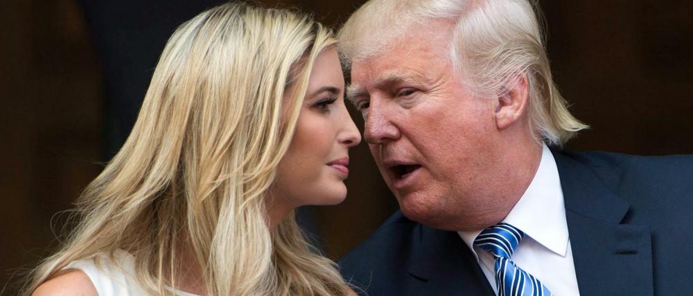 En Herz und eine Seele: Donald Trump und Tochter Ivanka. "Sie ist ein so wunderbarer Mensch", twittert der Präsident.
